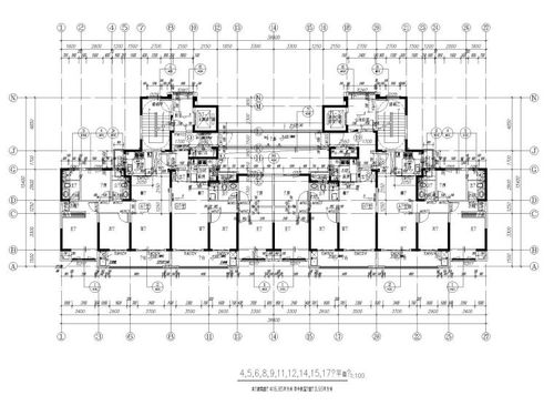 现代高层住宅建筑施工图CAD2020