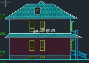 二层现代私人花园别墅带地下室 阳台房屋建筑施工图 平面CAD 结构CAD PDF墨线图 效果